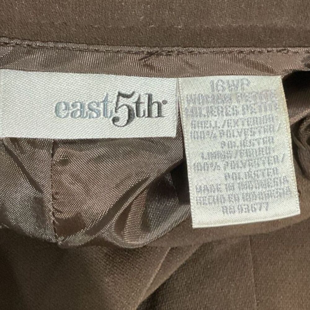 East 5th Women’s Brown Dress Slacks - Classic Fit Trousers - Picture 8 of 8